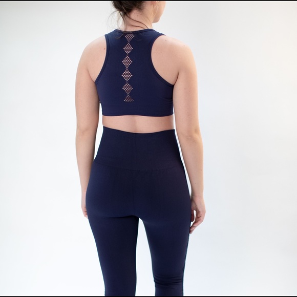 TEMA Athletics Other - NWT Seamless Navy Scallop Bra XS-3X Plus Size Too